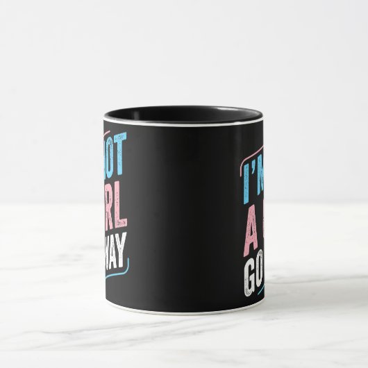 Transgender Ik ben geen meisje weg van Trans Pride Mok (Midden)