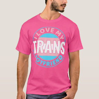 Transgender Ik hou van mijn Trans Boyfriend LGBT T-shirt