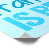 Transgender is een prachtig regenboogblauw wit poster (Hoek)