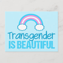 Transgender is een prachtige regenboogvlag Pride Briefkaart