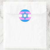 Transgender Joodse Pride Ronde Sticker (Tas)