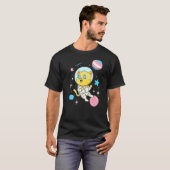 Transgender Kat In De Ruimte Trans Pride T-shirt (Voorkant volledig)