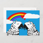 Transgender Lesbian Parrots Coupe Briefkaart (Voorkant / Achterkant)