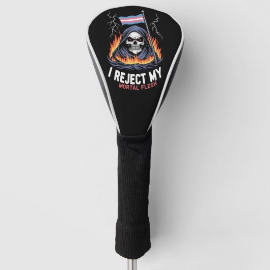 Transgender LGBT Pride Ik Verwerp Mijn Sterfelijk Golfheadcover (Voorkant)