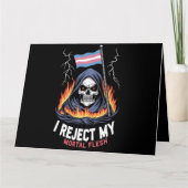 Transgender LGBT Pride Ik verwerp Mijn Sterfelijk  Kaart (Voorkant)