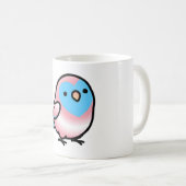 Transgender LGBT+ Pride Lovebird Koffiemok (Voorkant rechts)