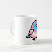 Transgender LGBT+ Pride Lovebird Koffiemok (Voorkant links)