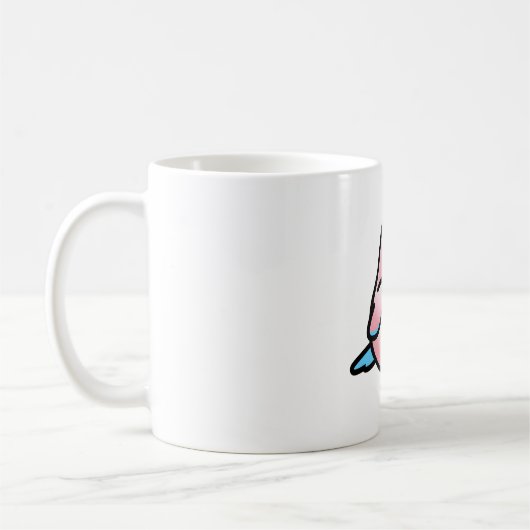 Transgender LGBT+ Pride Lovebird Koffiemok (Links)