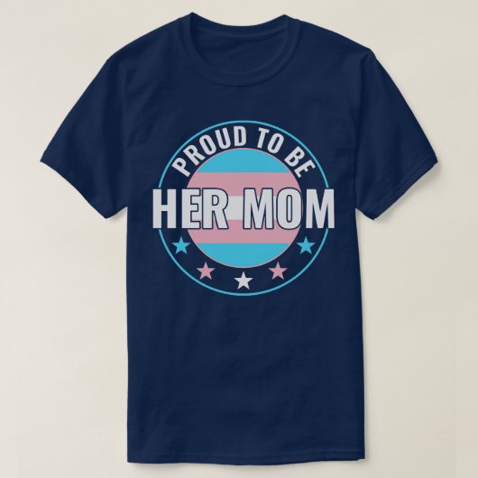 Transgender LGBT Trots om haar moeder Trans Pride T-shirt (Design voorkant)