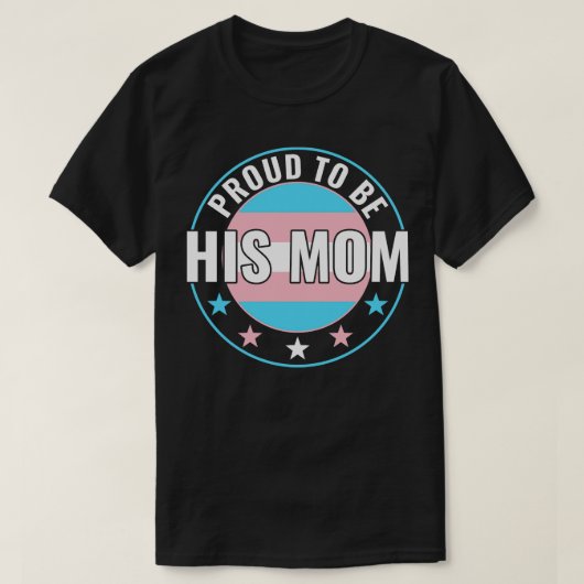 Transgender LGBT Trots zijn moeder Trans Pride A T-shirt (Design voorkant)