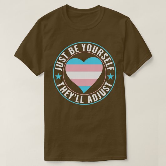 Transgender LHBT Trans Wees jezelf ze passen zich T-shirt (Design voorkant)