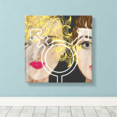 Transgender Love Canvas Afdruk (Insitu (Houten vloer))