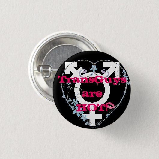 Transgender Love FTM Ronde Button 3,2 Cm (Voorkant /achterkant)