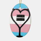 Transgender Love jezelf Keramisch Ornament (Links)