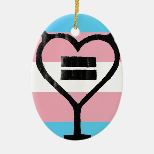 Transgender Love jezelf Keramisch Ornament (Voorkant)
