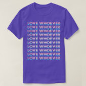 Transgender Love who lesbian gay pride maand L T-shirt (Design voorkant)