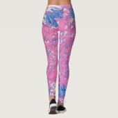 Transgender Marmer Kunstwerk Leggings (Achterkant)