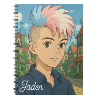 Transgender met Mohawk Anime Persoon | LGBTQIA+ Notitieboek