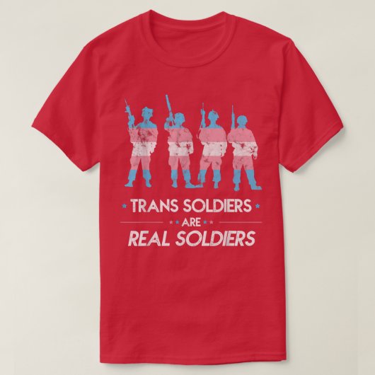 Transgender Militaire Steun Trans Rights5964 T-shirt (Design voorkant)