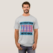 Transgender/niet-binaire Defender T-shirt (Voorkant volledig)