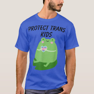 Transgender ondersteunen trans-groene kikkervisjes t-shirt