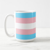 Transgender Panseksueel Dubbele Pride Vlag Koffiemok (Links)