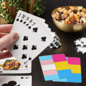 Transgender Panseksueel Dubbele Pride Vlag Pokerkaarten (Insitu)