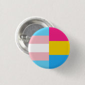 Transgender Panseksueel Dubbele Pride Vlag Ronde Button 3,2 Cm (Voorkant /achterkant)