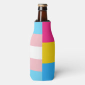 Transgender Pansexual Dual Pride Flag Flesjeskoeler (Fles Voorkant)