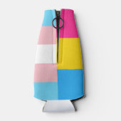 Transgender Pansexual Dual Pride Flag Flesjeskoeler (Achterkant)