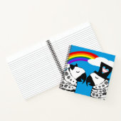 Transgender Parrot Boy met Vriendin Notitieboek (Binnen)