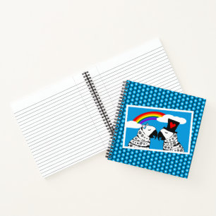 Transgender Parrot Girl met Boyvriend Notitieboek