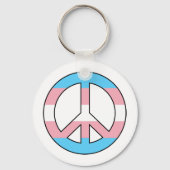 Transgender peace sign Sleutelhanger (Voorkant)