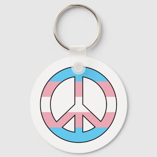 Transgender peace sign Sleutelhanger (Voorkant)