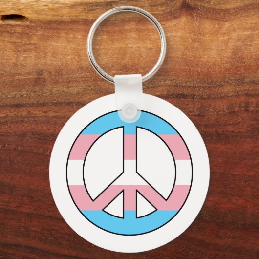 Transgender peace sign Sleutelhanger (Voorkant)