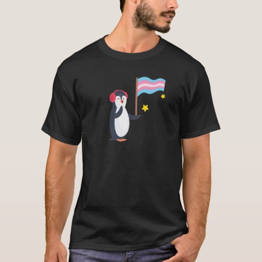Transgender Penguin Transsexual LGBT T-shirt (Voorkant)