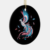 Transgender Phoenix Reborn Transsexual Flag LGBT T Keramisch Ornament (Rechts)