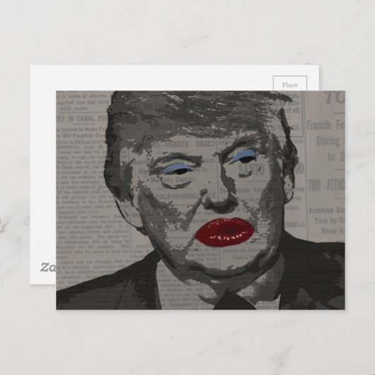 Transgender president briefkaart (Voorkant / Achterkant)