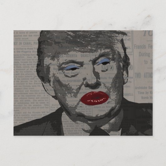 Transgender president briefkaart (Voorkant)