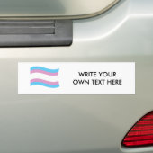 Transgender Pride Banner Bumpersticker (Op auto)