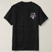 Transgender Pride Bloemhart T-shirt (Design voorkant)