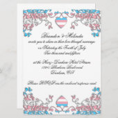 Transgender Pride bruiloft uitnodiging (Voorkant / Achterkant)