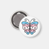 Transgender Pride Butterfly Magnet (Voorkant / Achterkant)