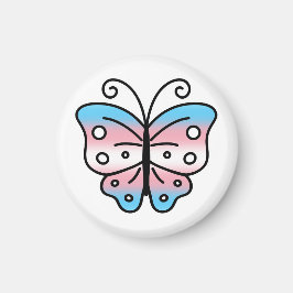 Transgender Pride Butterfly Magnet