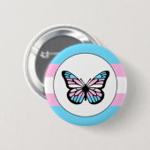 Transgender Pride Butterfly Pin Ronde Button 5,7 Cm (Voorkant /achterkant)