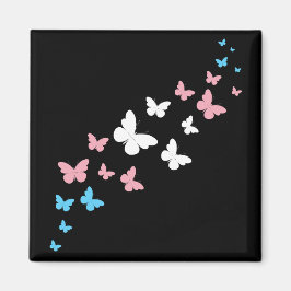 Transgender Pride Butterfly Trail Magneet