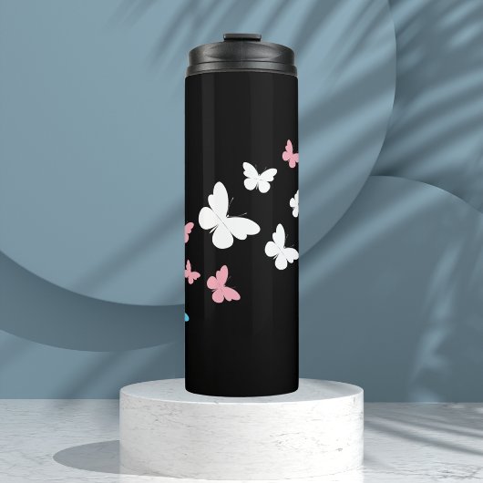 Transgender Pride Butterfly Trail Thermosbeker