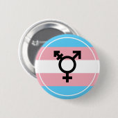 Transgender Pride Button (Voorkant /achterkant)