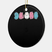 Transgender Pride Cat LGBT Community Trans Flag Cu Keramisch Ornament (Links)