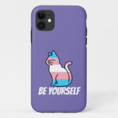 Transgender Pride Cat - wees jezelf Case-Mate iPhone Case (Achterkant)